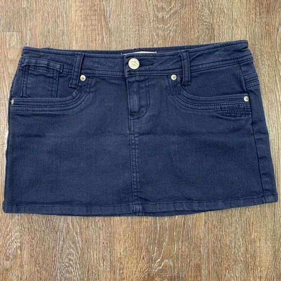 Heritage 1981 Dresses & Skirts - Navy Blue Denim Mini Skirt